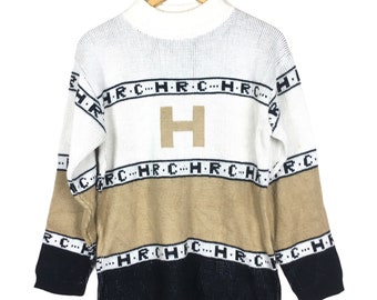 Vtg Pulse H.R.C Knitted Crewneck Sweater