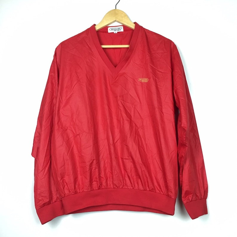 Vtg Missoni Sport Vneck Pullover Windbreaker Jacket Size 4 Etsy