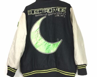 ジャケット・アウター grand canyon GDC weekend setup Medium M GDC 2000 GRAND CANYON Varsity Jacket Leather Schott Button