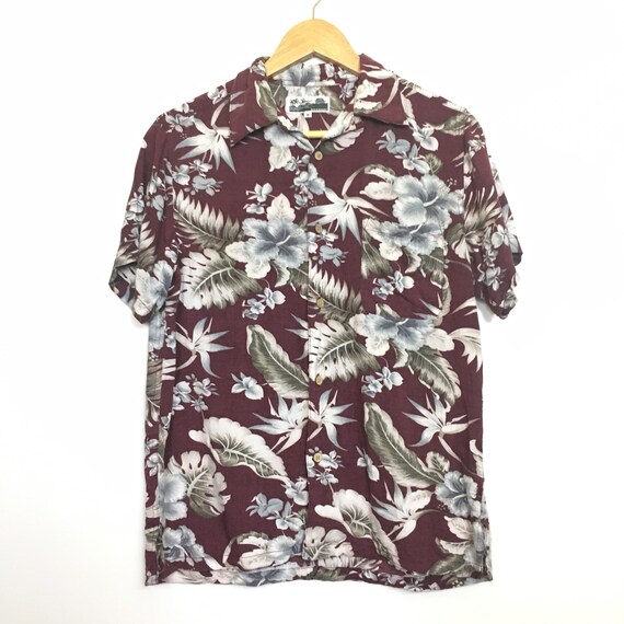 Seavan Aloha Japan Hawaiian Floral Tropical Rayon