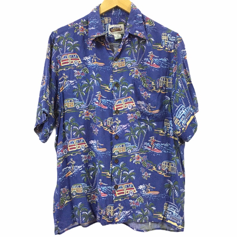 Art of Eddy Y by Reyn Spooner Aloha Hawaiian Shirt Size S - Etsy