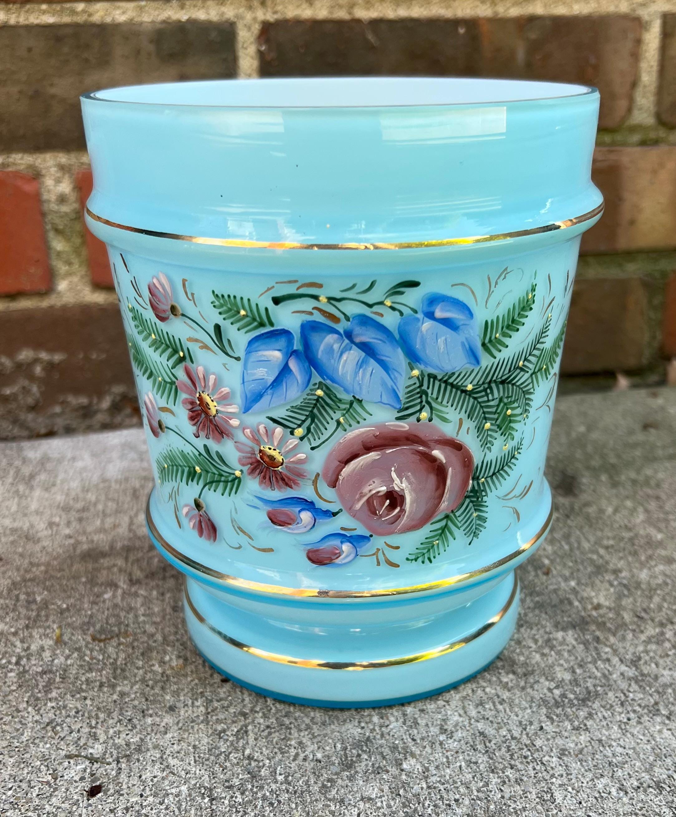 Czech Blue Vase - Etsy