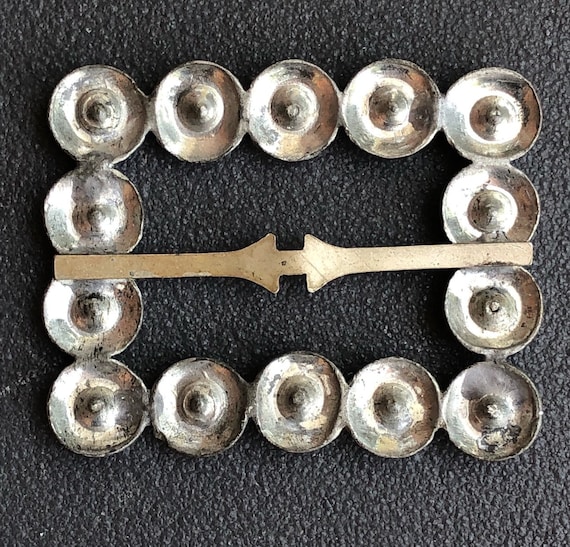 Old Antique 1930's Silver And Paste Rhinestones S… - image 3