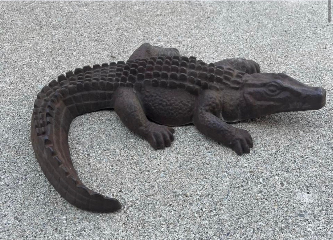 Old Antique Cast Iron Alligator Boot Scraper S0423 Etsy