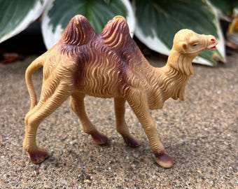 Vintage Fontanini Polymer Plastic 3 1/2&quot; Double Hump Camel Nativity Figurine Statue Italy L1024C18