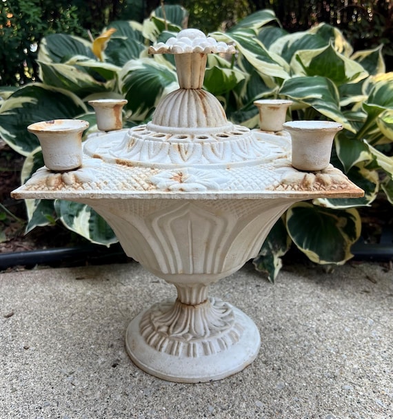 ヴィンテージITALY 真鍮の薔薇☆ガラスキャンドルホルダーポプリ入れ