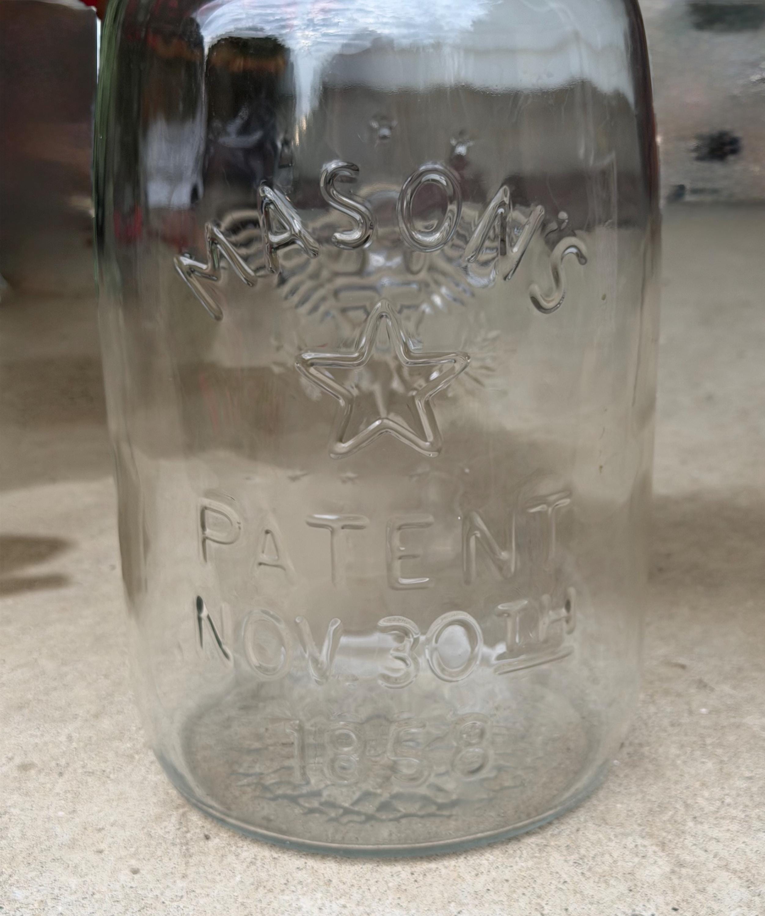 Vintage Glass Pickle Jar - Etsy