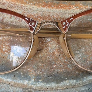 Rose Gold Cat Eye Eyeglasses - Etsy display picture 1