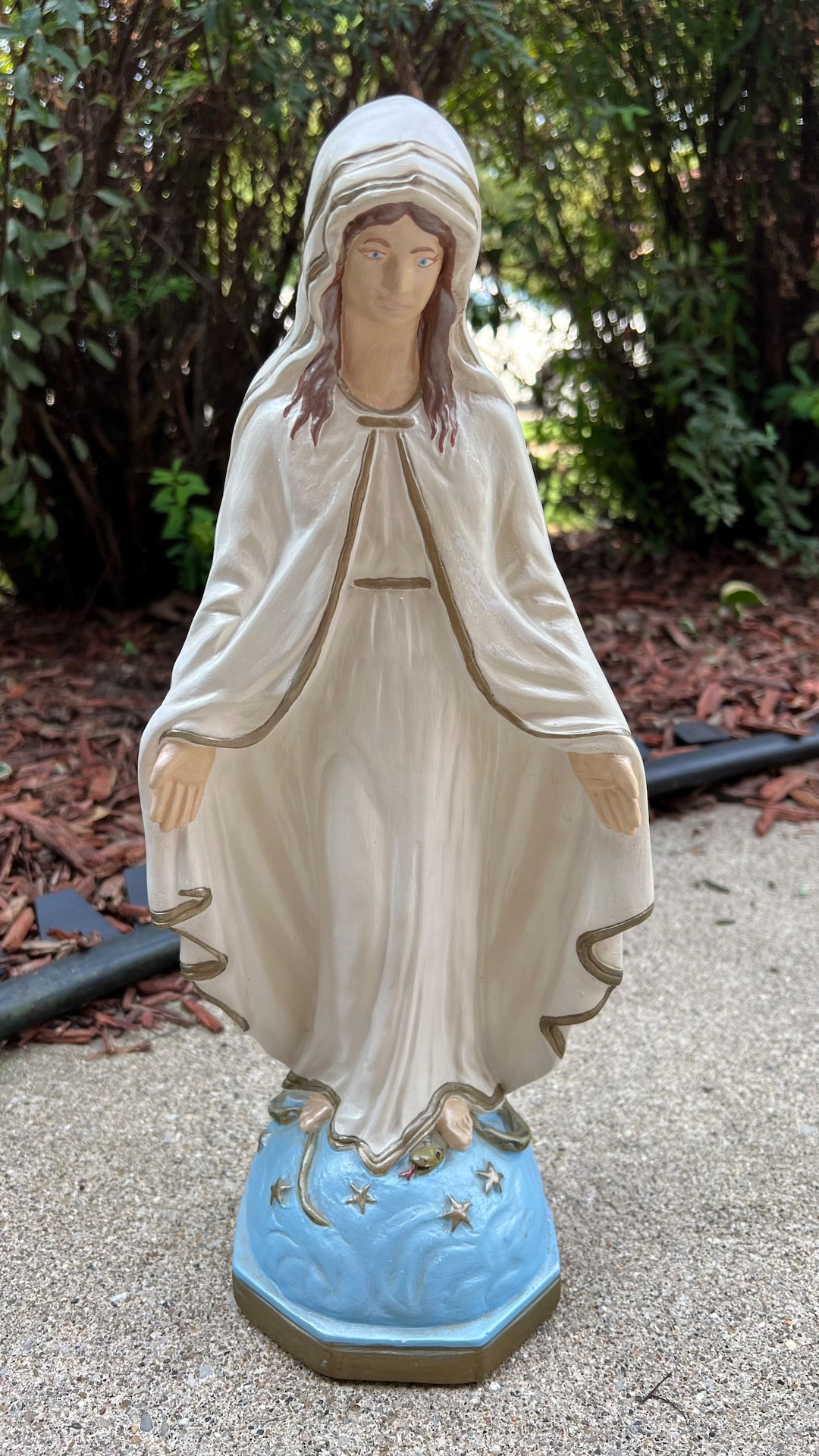 Vintage Tuscany Studio Inc No. 922 Ceramic Virgin Mary 15 1/2 Religious ...
