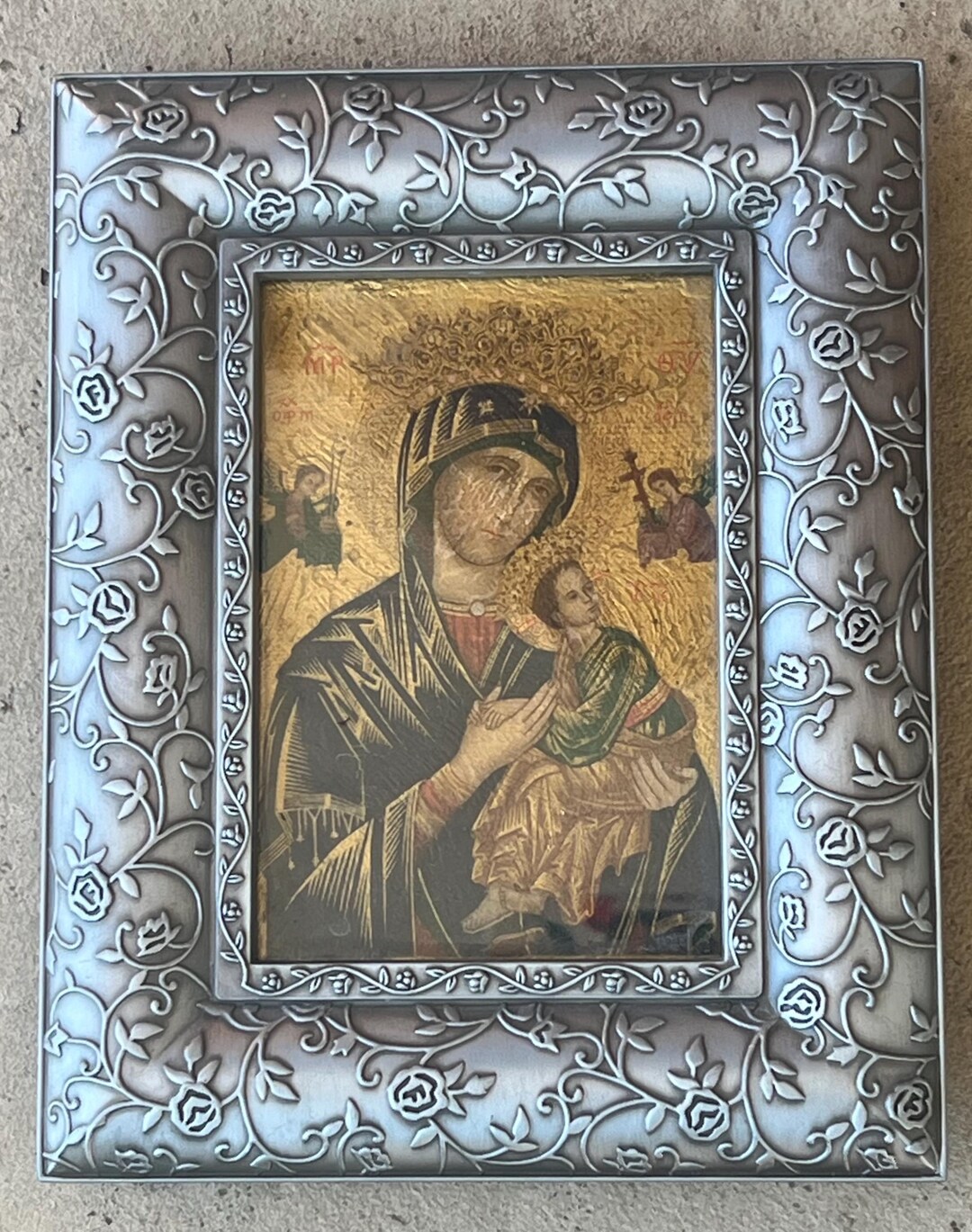Vintage Our Lady of Perpetual Help Framed 3x4 1/2" Print L0426 - Etsy