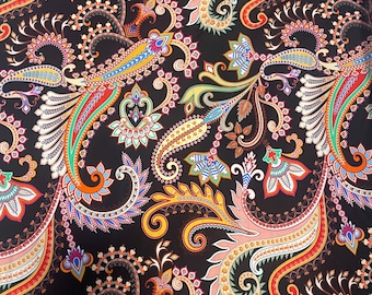 Paisley Printed Spandex