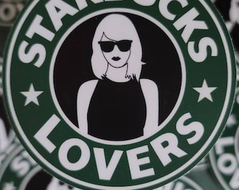 Taylor swift Sticker/ taylor swift/ starbucks cup/ stickers/ taylor swift merch/ taylor swift 1989/ blank space/ starbucks /starbucks lovers