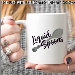 Spoon Theory Spoonie Chronic Illness SVG - png - fcm - eps - dxf - ai - Cut File - Silhouette - Cricut -