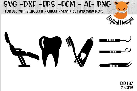 Download Dentist Love Svg Png Dxf Eps Fcm Cut File Etsy PSD Mockup Templates