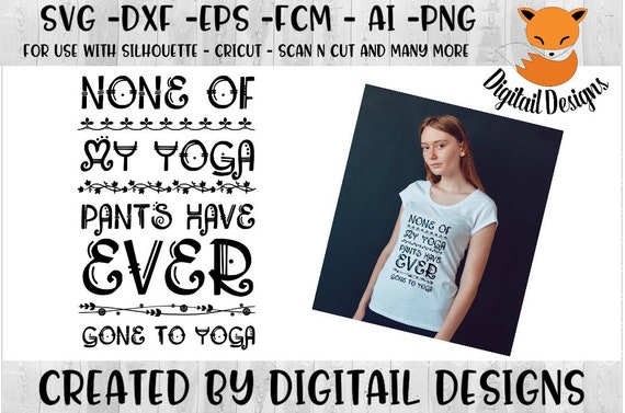 Download Funny Yoga SVG png dxf eps fcm ai Yoga Skeleton | Etsy