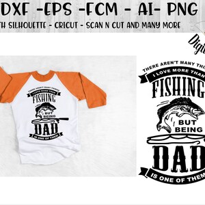 Pesca SVG - png - fcm - eps - dxf - ai - Cut File - Silhouette - Cricut - Fishing Dad SVG - Me encanta la pesca SVG - Fish Cut File