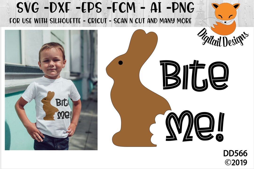 Chocolate Easter Bunny SVG - Png - Dxf - Eps - Ai -fcm - Cut File ...