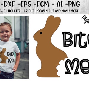 Chocolate Easter Bunny SVG - Png - Dxf - Eps - Ai -fcm - Cut File ...