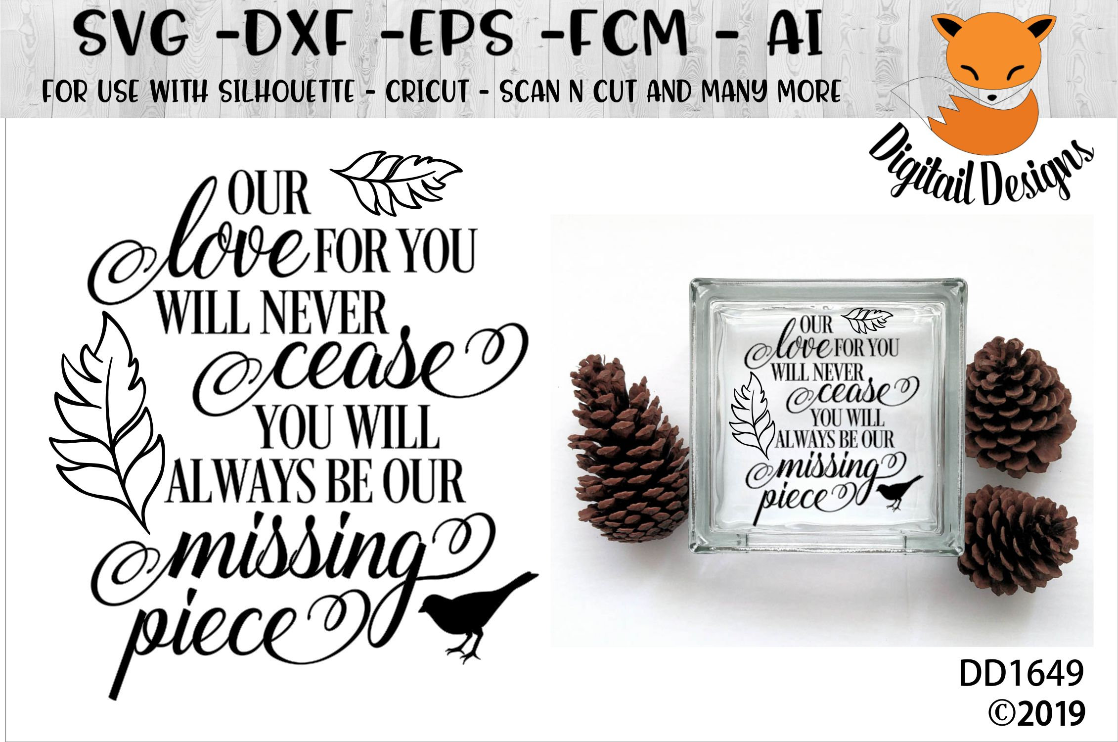 Download Memorial Quote SVG Grief quote SVG png fcm eps dxf | Etsy