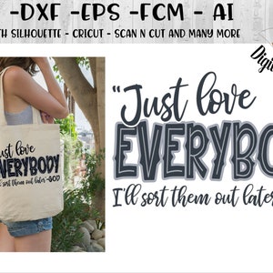 みんなを愛そう SVG - png -dxf - eps - fcm - ai - カットファイル - シルエット - Cricut - スキャンアンドカット - いじめ防止カットファイル - インクルージョン SVG