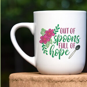 Chronic Illness Spoonie Spoon Theory Sublimation  Design PNG - Instant Download