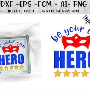 Worden uw eigen held SVG-PNG-DXF-EPS-FCM-AI gesneden bestand-silhouet-Cricut-Super Hero Girl-Hero SVG-Girl Power SVG