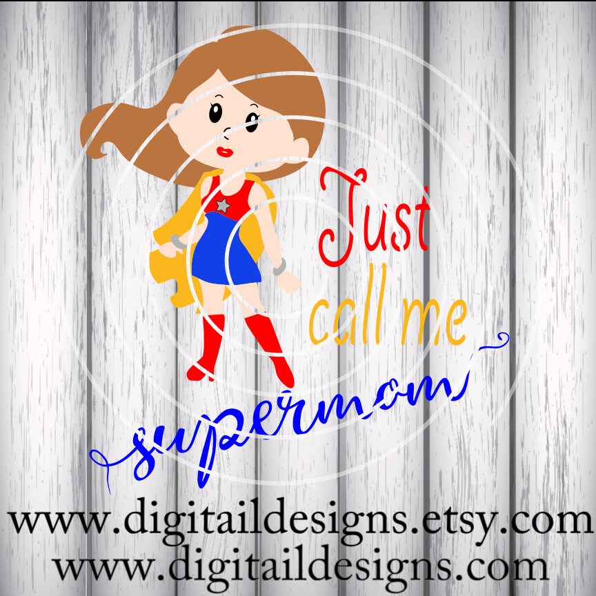 Supermom SVG png eps ai fcm dxf Cut file | Etsy