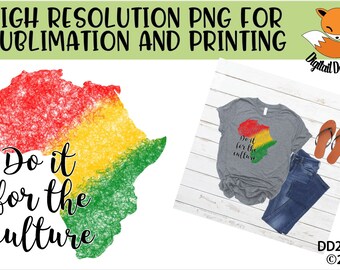 Black History Month Sublimation PNG - Instant Download - African American Sublimation - Ethnic Sublimation