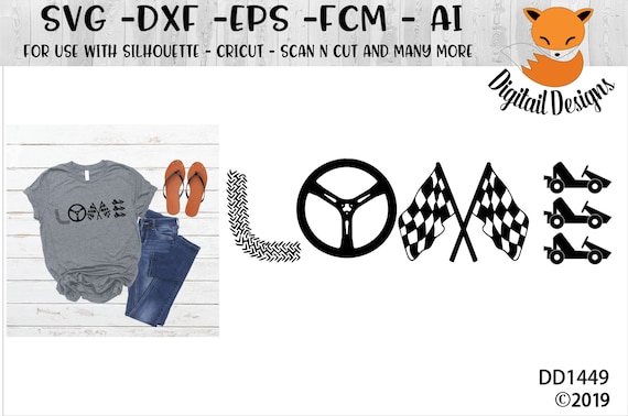 Go Kart Racing Love Svg Png Eps Dxf Fcm Ai Cut File Etsy