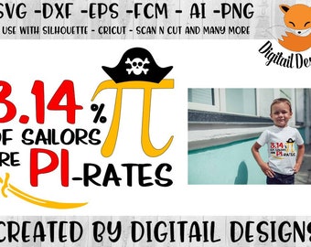 Pi Day SVG - png - dxf - ai - eps - fcm - Silhouette - Cricut - Scan N Cut - Elementary School - Math Teacher SVG