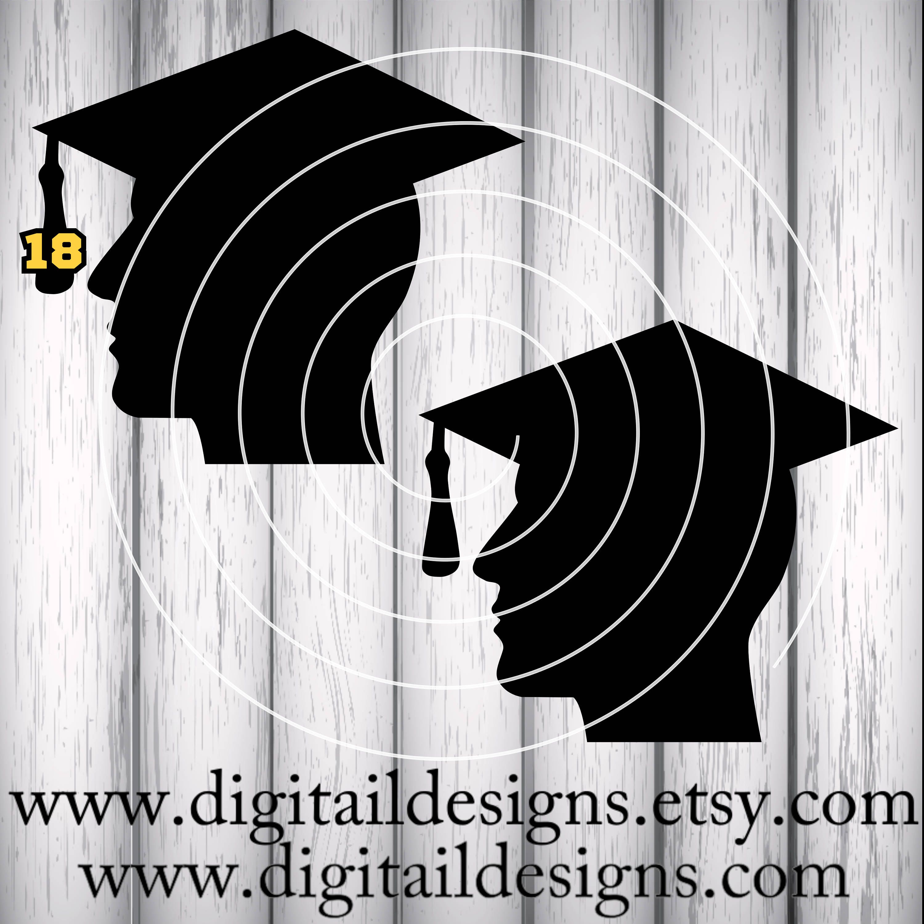 Download Male Graduation Silhouette SVG png dxf eps ai fcm | Etsy