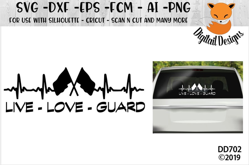 Color Guard Marching Band SVG dxf png eps fcm ai Commercial Use Cricut Silhouette SVG File Guardlife SVG image 1