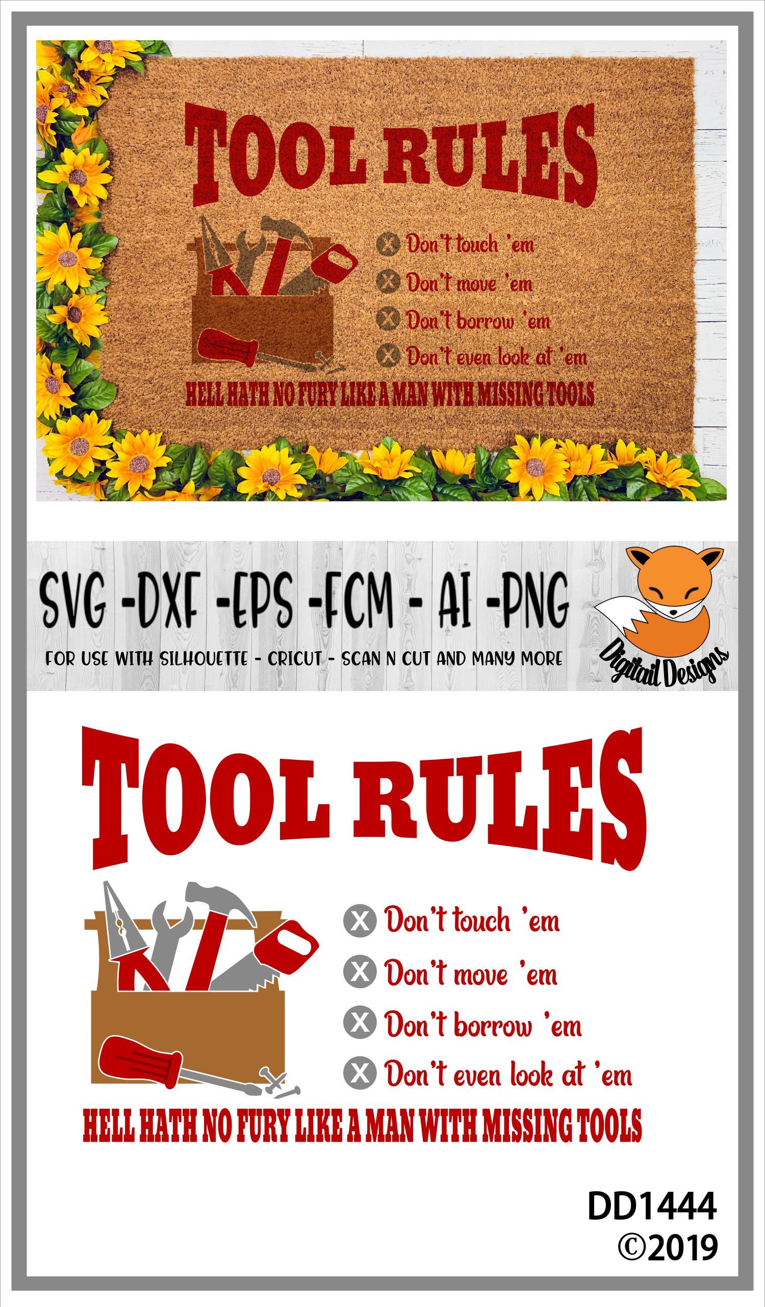 Tool Rules SVG Dxf Png Eps Fcm Ai Cut File - Etsy