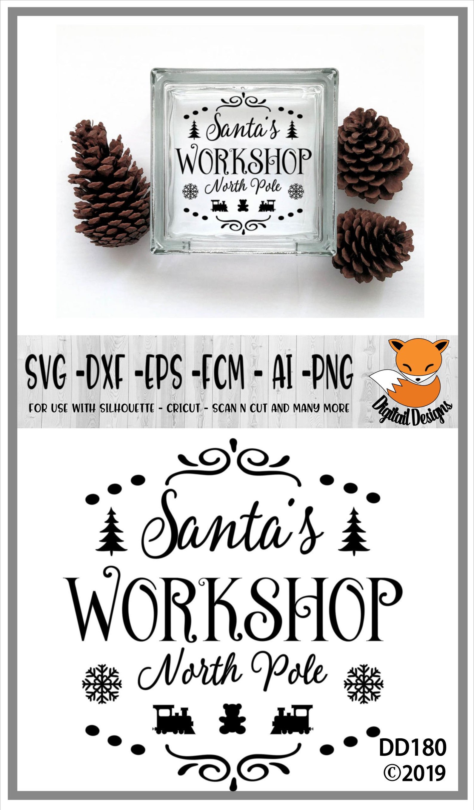 Santa's SVG Png Fcm Eps Dxf Ai Cut File — free download