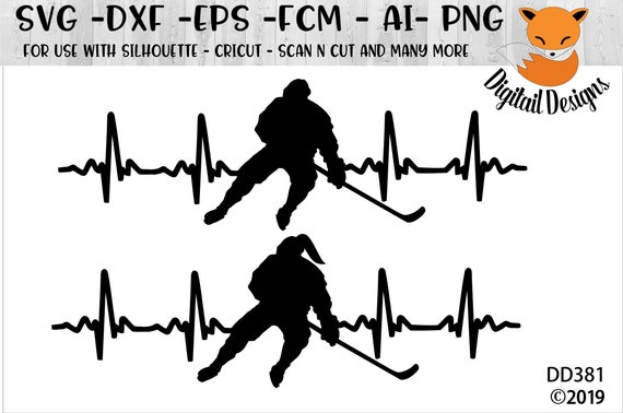 Download Free Hockey Ekg Svg Png Dxf Eps Ai Fcm Hockey Heartbeat Etsy SVG Cut Files