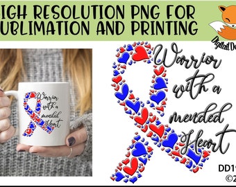 Congenital Heart Defect Sublimation PNG - Instant Download - CHD Sublimation PNG - Congenital Heart Defect Sublimation Design