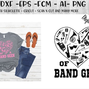 Marching Band SVG - dxf - png - eps - fcm - ai - Instant Download - Commercial Use - Cricut Silhouette File - Band Geek SVG