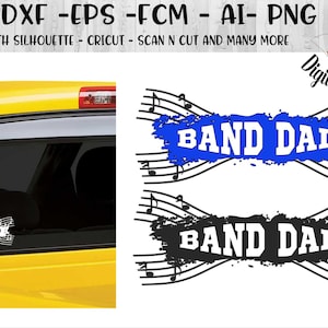 Band Dad SVG - dxf - eps - png - fcm - ai - Cut File - Commercial Use - Cricut - Silhouette - Marching Band SVG - Instant Download