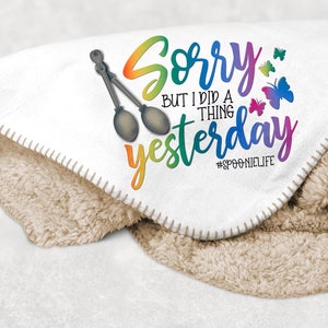 Chronic Illness Spoonie Spoon Theory Sublimation  Design PNG - Instant Download