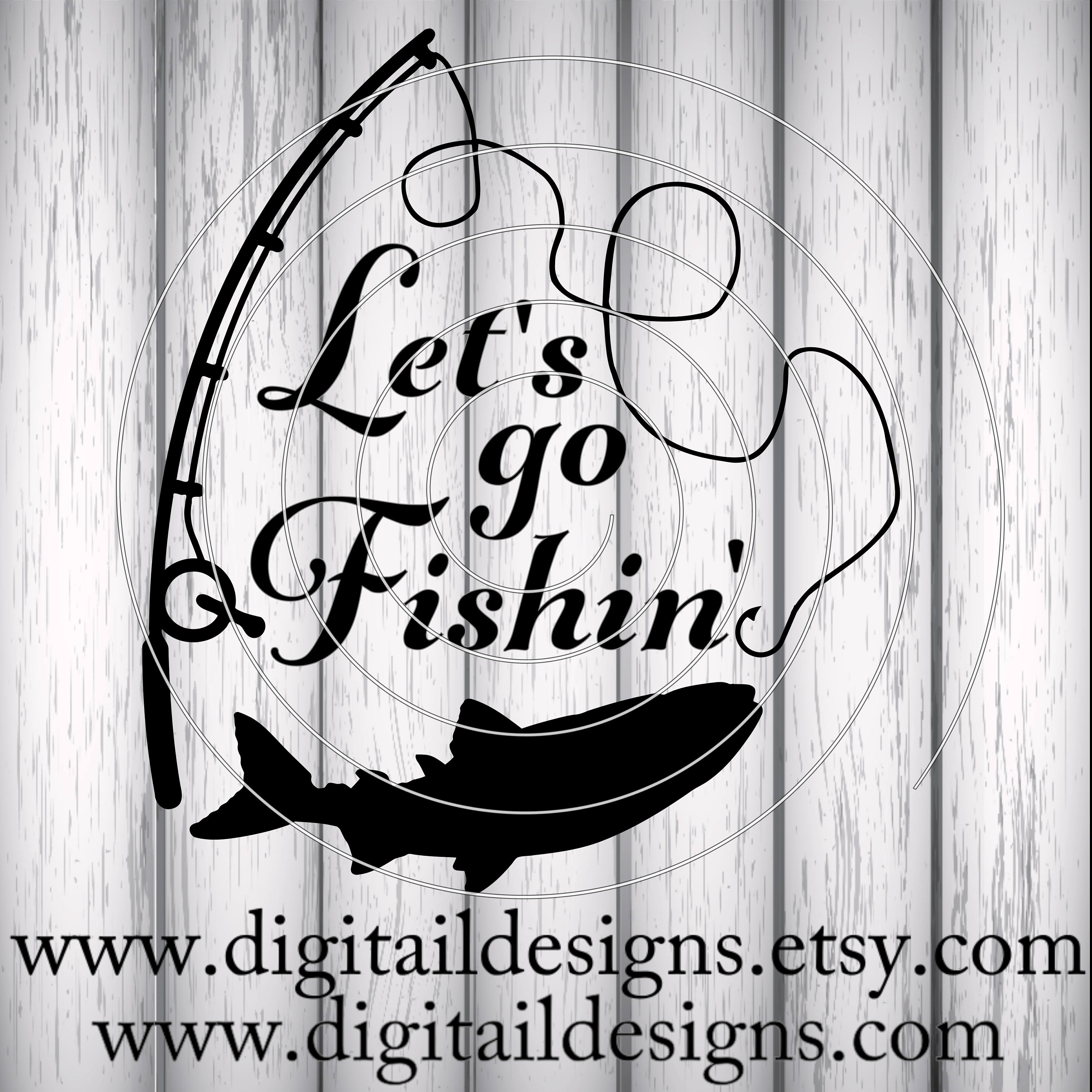 Download Fishing SVG png dxf eps fcm ai Cut File | Etsy