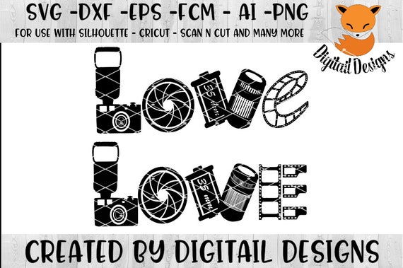 Download Love Photography SVG png dxf eps fcm ai Cut File | Etsy