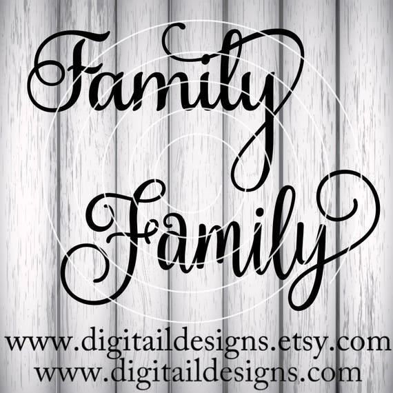 Download Family Svg Png Dxf Eps Ai Fcm Family Word Svg Etsy