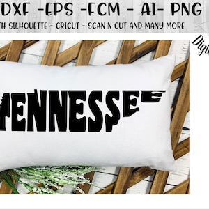 Tennessee Word Morph SVG Cut File voor silhouet, cricut en meer