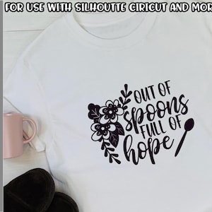 Spoon Theory Spoonie Chronic Illness SVG - png - fcm - eps - dxf - ai - Cut File - Silhouette - Cricut -