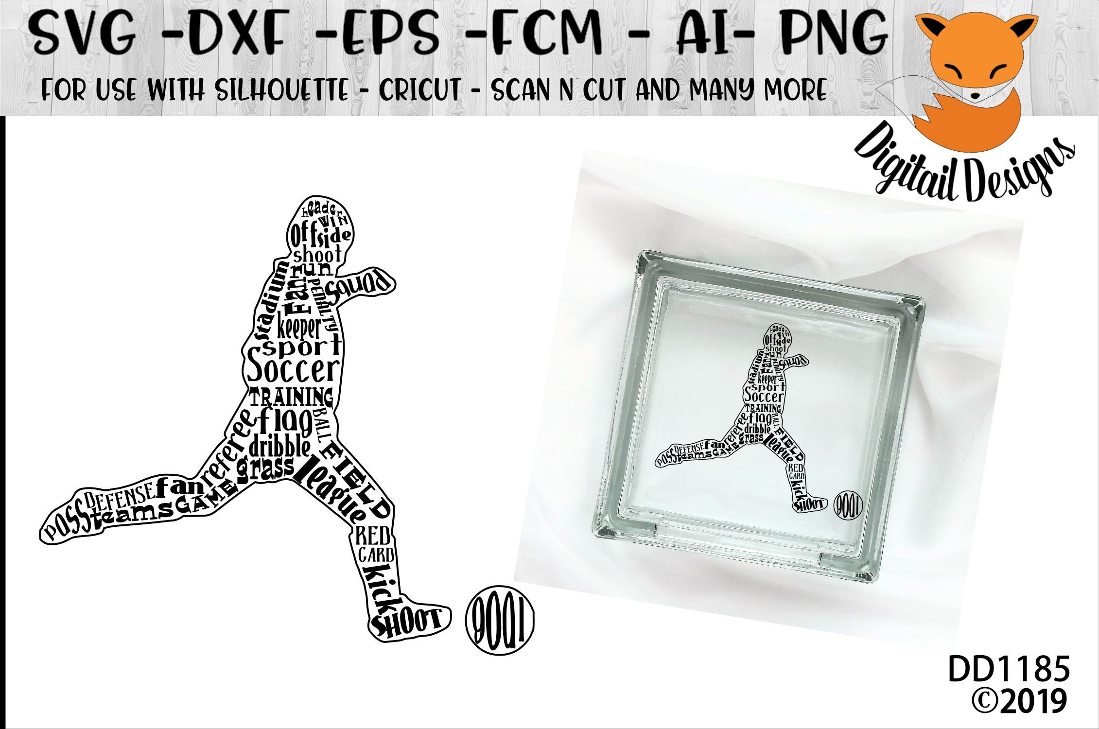 Soccer Word Art SVG Png Fcm Eps Dxf Ai Cut File