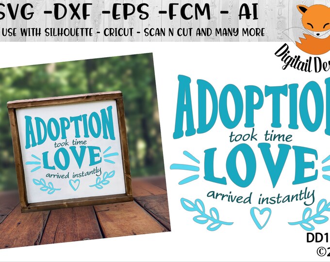 Adoption is Love SVG - Adopted Baby SVG - Family SVG - Dxf -png -eps ...