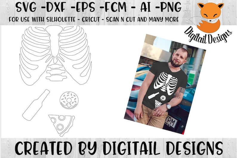 Download Dad Skeleton SVG Beer Pizza Donut SVG png dxf eps | Etsy