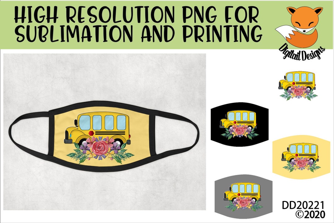 Bus Driver Face Mask Design PNG - Instant Download - Face Mask ...