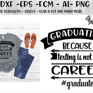 Graduation SVG-PNG-DXF-EPS-AI-FCM-cut-bestand-Graduation 2018 SVG-afstuderen cut-bestand-Funny afstuderen quote