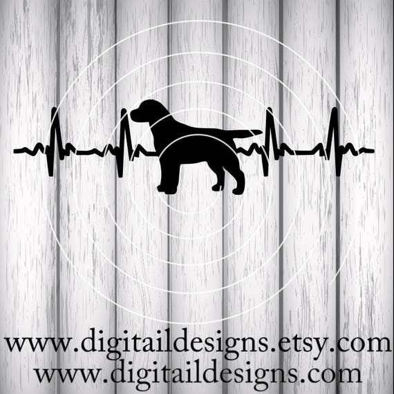 Labrador Ekg Svg Png Eps Fcm Ai Dxf Cut File Etsy